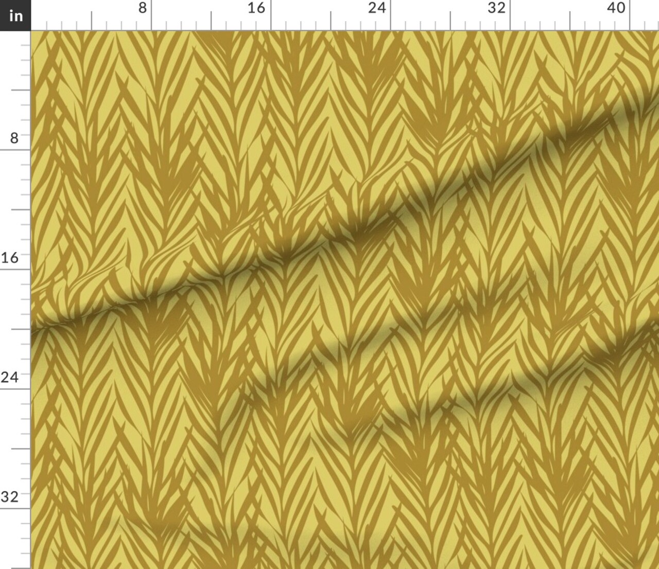 Fall Botanical Golden Summer Mustard Gold Abstract Autumn Brown Custom Printed Fabric by Spoonflower Various Fabrics by the Yard or Fat Quarter